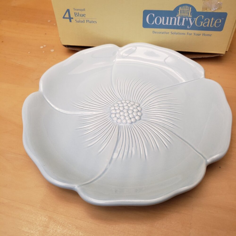 NEW - Country Gate Blue Salad/Dessert Plates
